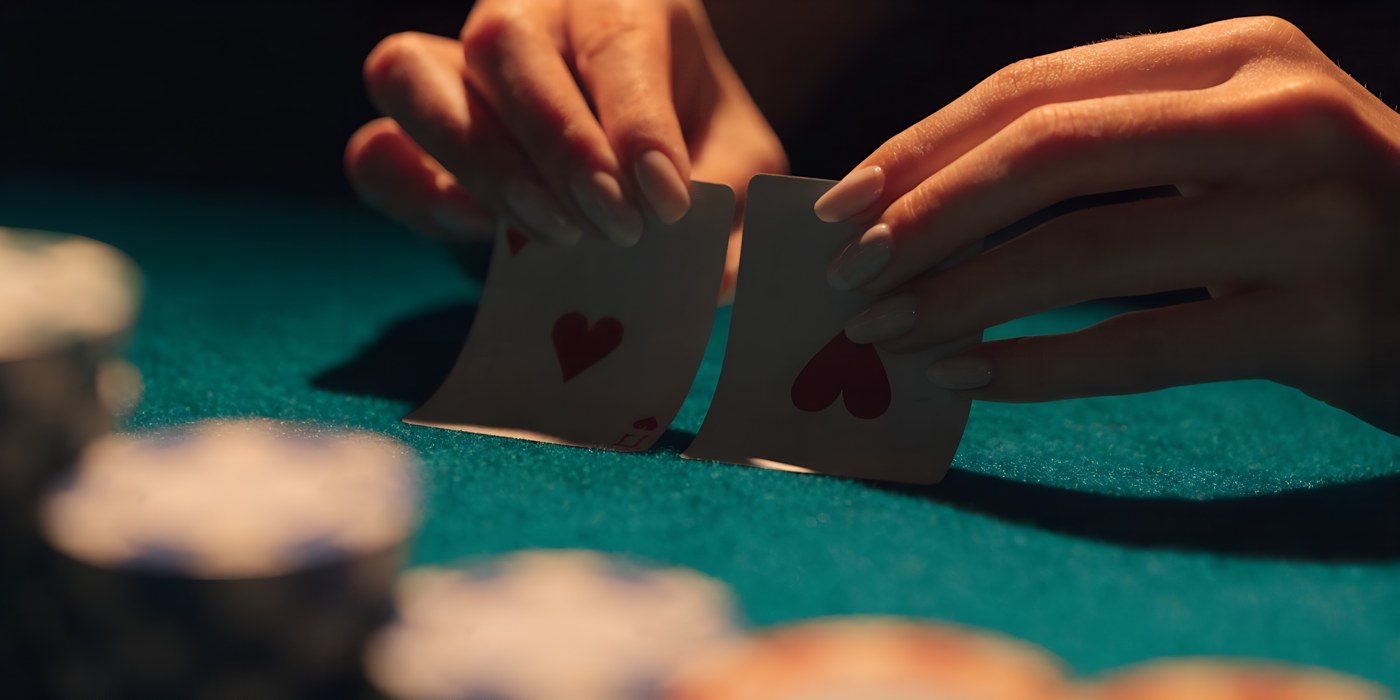 The River still, hearts at the poker table